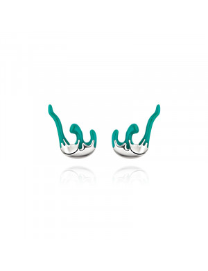 耳环•Glam Ever X 伍嘉成联名无名岛系列 Irregular the waves earrings不规则浪花耳钉
