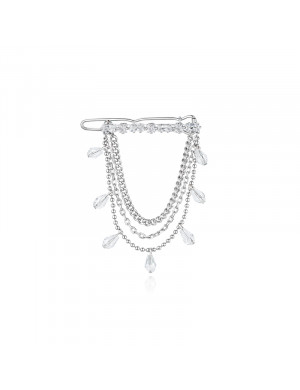 发夹•Glam Ever X Akiiiko联名系列 Zircon chain crystal hairpin 锆石链条水晶发夹