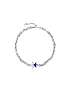 项链•拼图游戏系列  Jigsaw pig nose spliced collarbone chain 拼图猪鼻拼接锁骨链