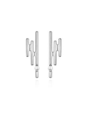 耳环•祥云系列 Pearl cloud earrings 珍珠祥云耳钉
