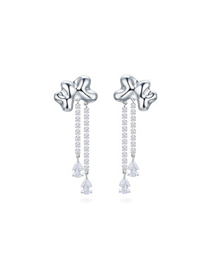 耳环•潋滟系列  Water ripple tassel earrings 水波纹流苏耳环