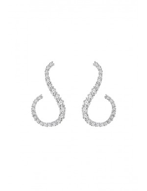 耳环• 时尚系列 moon light earrings月半弯锆石耳环
