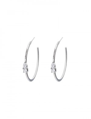 耳环•  灵动锆石系列 Diamond Spirit Earrings大圈锆石耳环