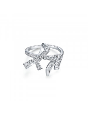 戒指•Glam Ever X Akiiiko联名系列 Bowknot double knot ring 蝴蝶结双结戒指