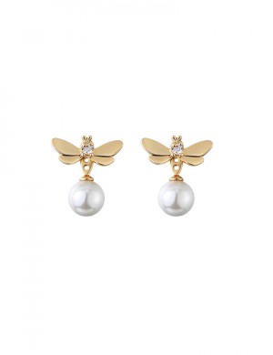 玩转耳环系列 Flying Pearl Earrings蝴蝶组合耳环