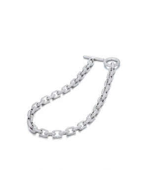 项链•Glam Ever X Akiiiko联名系列 Zircon chain Cuban necklace 锆石链条古巴项链