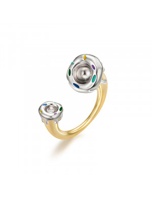 戒指•圣诞系列 Doughnut color drip glazed ring 甜甜圈彩色滴釉戒指