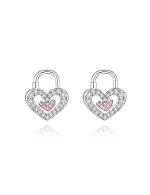 耳环•心锁系列 Heart lock earrings 心锁耳环