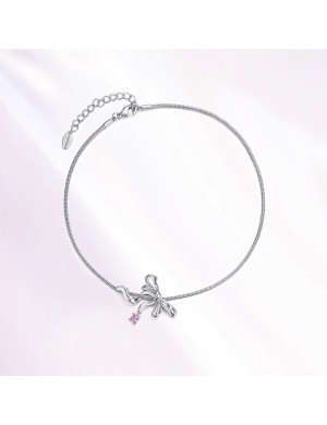 项链•丝带蝴蝶结系列 Ribbon bow collarbone chain 丝带蝴蝶结锁骨链