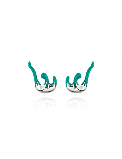 耳环•Glam Ever X 伍嘉成联名无名岛系列 Irregular the waves earrings不规则浪花耳钉