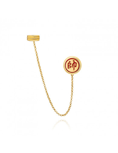耳环•国潮系列 Chess chain earrings bone chain 象棋链条耳环耳骨链