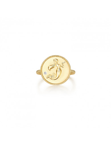 戒指•美人鱼系列 Mermaid Engravement Ring 浮雕美人鱼戒指
