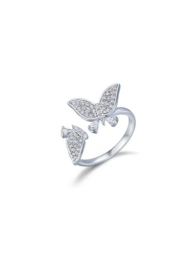 戒指• 蝴蝶系列Embracing Love Butterfly Ring 不对称蝴蝶开口戒指