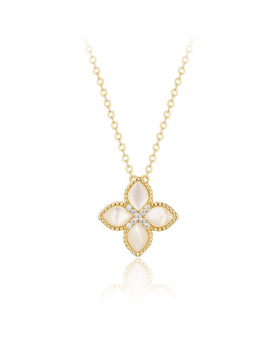 项链•贝母四叶草系列 Clover Necklace 四叶草贝母项链