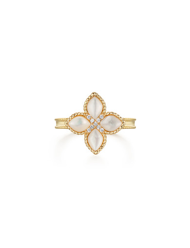戒指•贝母四叶草系列 Clover Ring 四叶草贝母戒指