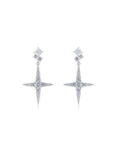 耳环•满天星系列 Four-pointed star earrings 四芒星耳环
