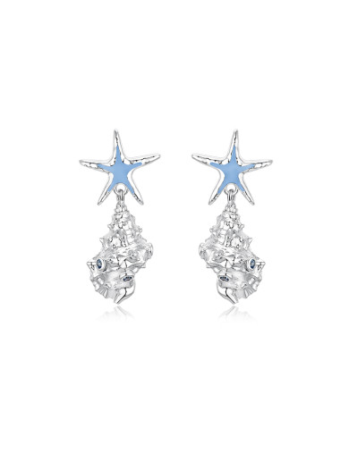 耳环•海岛系列 Starfish shell earrings 海星贝壳耳环