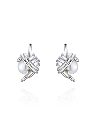 耳环•编织系列 Braided knot earrings 编织绳结耳钉