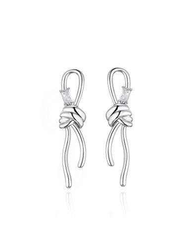 耳环•编织系列 Braided knot earrings 编织绳结耳环
