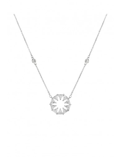 项链•彩虹系列 Madeline Necklace圆形三角钻石项链
