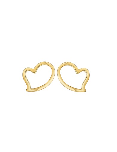 耳钉• 臻爱之心系列 Shape of My Heart Earrings镂空爱心耳钉