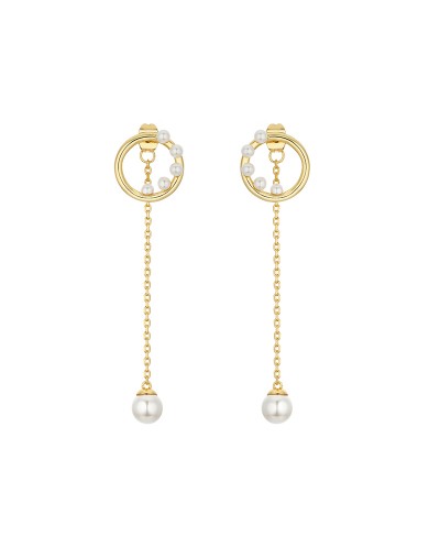 耳环• 珍珠乐园系列 Pearls Drops Earrings环形珍珠长坠耳环
