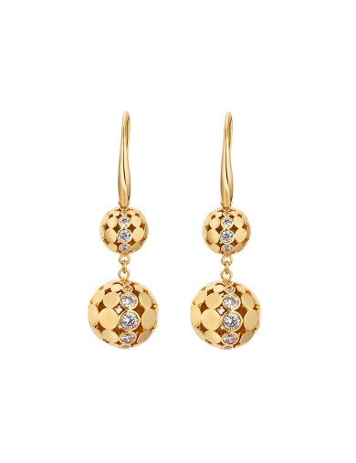 耳环• 质感金属系列 Dance in the Ballroom Earrings大小双球挂坠耳环