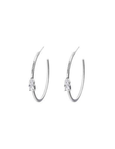 耳环•  灵动锆石系列 Diamond Spirit Earrings大圈锆石耳环