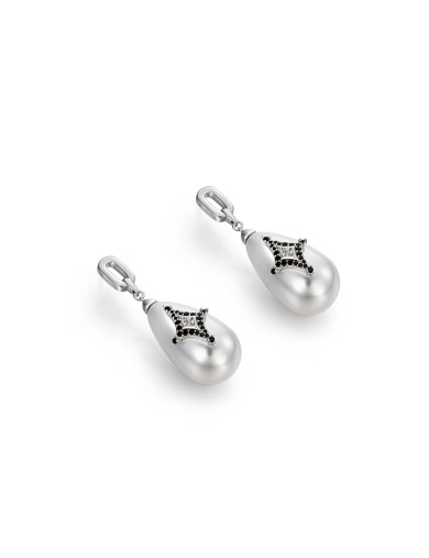 耳环•巴洛克珍珠系列  Baroque imitation pearl earrings  巴洛克仿珍珠耳环 