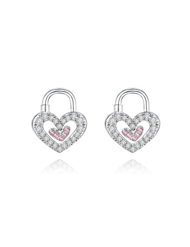 耳环•心锁系列 Heart lock earrings 心锁耳环