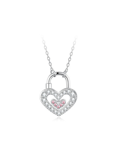 项链•心锁系列 Heart lock earrings 心锁项链