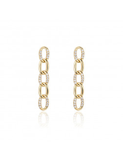 耳环•Glam Ever X Akiiiko联名系列 Zircon earrings in long chains 锆石长链耳环