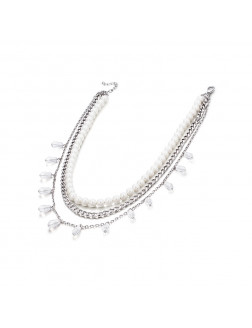 项链•Glam Ever X Akiiiko联名系列  Pearl and crystal necklace 珍珠水晶项链