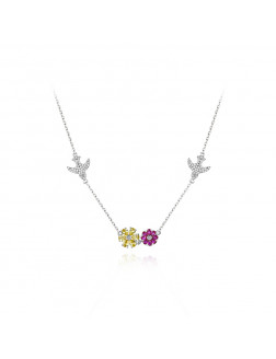 项链•鸟语花香系列 Whispering Bird Necklace 花鸟项链