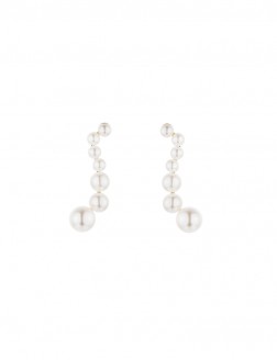 耳钉• 时尚系列 Waving Pearls Earrings 波浪珍珠耳环