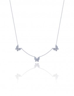 项链• 蝴蝶系列 Triple Butterflies Necklace三只蝴蝶项链