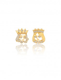 耳环• 国王皇后系列 King&Queen Ear Studs 国王皇后耳钉