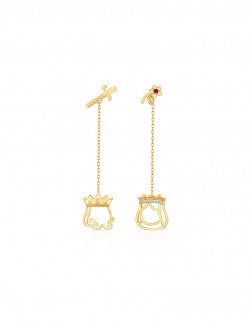 耳环• 国王皇后系列 King & Queen Earrings 国王皇后吊坠耳环    