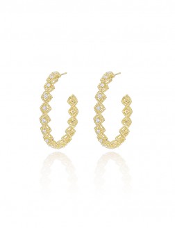 耳环• 编织太阳系列 Shining Sun Earrings 编织大圈耳环