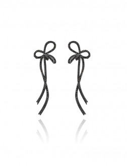 耳环•蝴蝶结系列 Silky Bow Ribbon Earrings 丝带蝴蝶结耳环