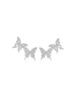 耳环•梦蝶系列 Hollow patchwork dream butterfly earrings 镂空拼接梦蝶耳环