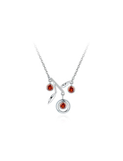 项链•红果实系列 Red pendant necklace 红果实吊坠项链