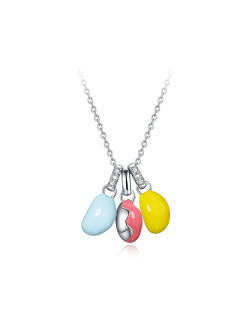 项链•彩虹糖豆系列 Rainbow jelly bean necklace 彩虹糖豆项链