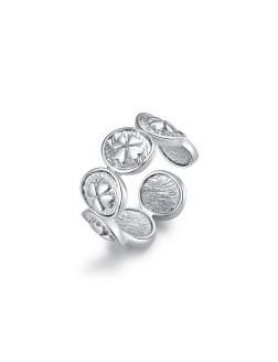 戒指 • 幸运硬币系列 Four-leaf clover coin ring 四叶草硬币戒指
