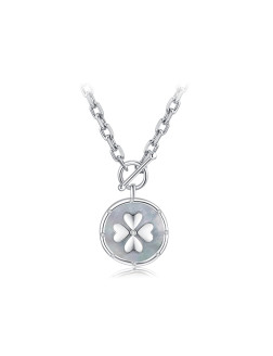 项链•幸运硬币系列 Four-leaf clover coin pendant necklace 四叶草硬币吊坠项链