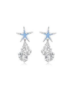 耳环•海岛系列 Starfish shell earrings 海星贝壳耳环