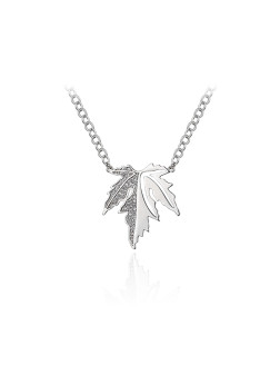 项链•枫叶系列 Maple leaf pendant necklace 枫叶吊坠项链