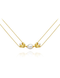 项链•巴洛克珍珠系列 Baroque imitation pearl pendant necklace 巴洛克仿珍珠吊坠项链