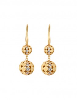 耳环• 质感金属系列 Dance in the Ballroom Earrings大小双球挂坠耳环