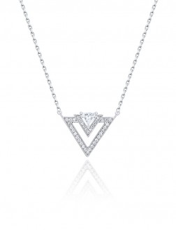 项链• 锆石三角形系列 Triangle Necklace锆石三角形项链 
